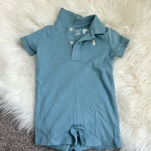 Polo Ralph Lauren onesie 6/9 months light blue
